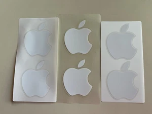 Apple Genuine Computer Stickers Lot of 6 White Stickers NEW 3 1/4 inches - Photo 1/2