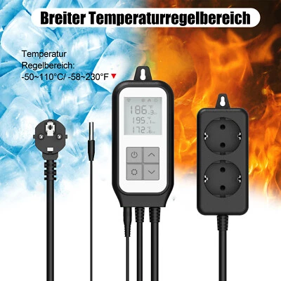 WIFI Temperaturregler mit fühler Heizen Kühlen Temperaturschalter App-Steuerung - Bild 1 von 4