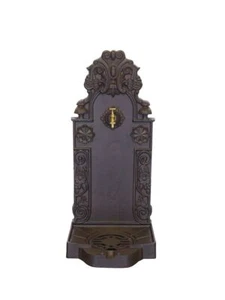 Brunnen Standbrunnen Wandbrunnen Antiker Stil Aluguss braun H: 104 cm (11134) - Bild 1 von 6