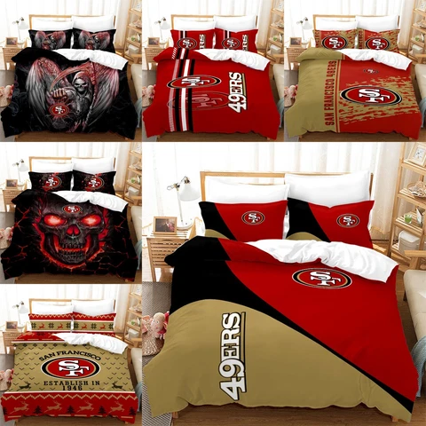 San Francisco 49ers Bedding Set Pillowcase Duvet Cover Comforter/Quilt Cover New Cover