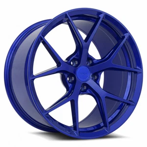 19x10 MRR FS6 5x108 +35 Candy Blue Wheels (Set of 4) - Picture 1 of 2