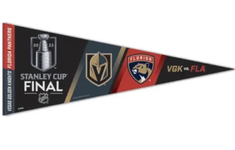 VEGAS GOLDEN KNIGHTS FLORIDA PANTHERS 2023 DUELING PREMIUM PENNANT 12"X30" NHL Cover