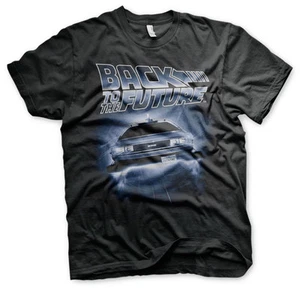 Officially Licensed Back To The Future - Flying Delorean Men'S T-Shirt (S-XXL) - Picture 1 of 1