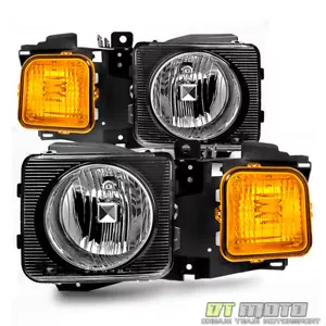 2006-2010 Hummer H3 H3T Headlights Headlamps Aftermarket Left+Right 06-10 Pair - Bild 1 von 4