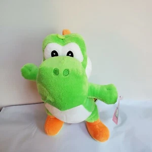 Super Mario World Plush Green Yoshi Soft Toy Stuffed Plush Animal Doll 10" NWT - Picture 1 of 3