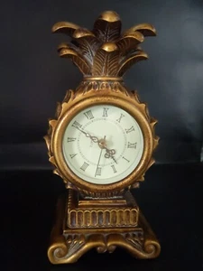 Pineapple Clock Works Great! Copper/Gold Color - Picture 1 of 9
