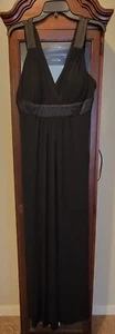 David's Bridal Dress Womens Size 12 Black Maxi Formal Sleeveless - Picture 1 of 4