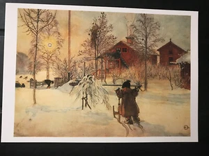 POSTCARD WINTER, ARTIST CARL LARSSON, SWEDEN (1853-1919) - Bild 1 von 3
