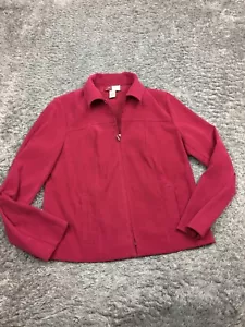 JM Collection Jacket Womens Size 4P Petite Pink Full Zip - Picture 1 of 11