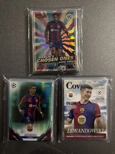 Lotto 25 carte FC Barcelona calcio bustina con 1 numerata o Auto Lamine Yamal e altre - Foto 1 di 2