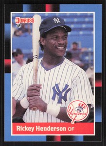 1988 Donruss Rickey Henderson 277     New York Yankees #