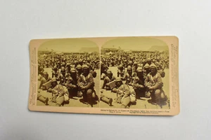 Works & Studios südafrikanische Soldaten antike Stereoview Fotokarte - Bild 1 von 6