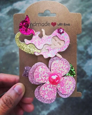 Clip de pelo de sirena 1 juego rosa Foto 1 de 4