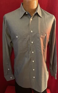 BURBERRY of London Black Check 100% Cotton Dress Shirt Size 16/34 - Picture 1 of 5