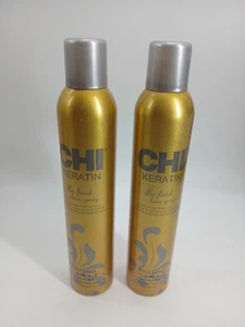 (Lot Of 2) CHI Keratin Flex Finish Hair Spray 10 oz Hair Spray HOLD LEVEL 3*** - Picture 1 of 6