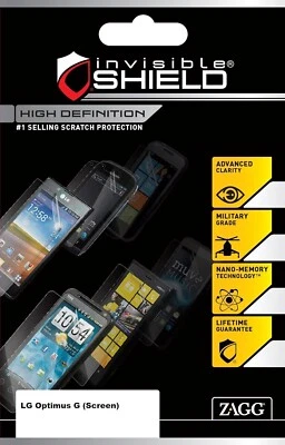 zagg high definition invisible shield *new* - Image 1 of 2