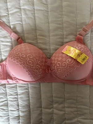 Nuevo con etiquetas Sujetador Mujer Elegante Encaje Rosa Talla 48/100 Foto 1 de 4