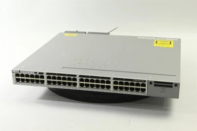 Cisco WS-C3850-48U-S 48-Port Gigabit Switch w/ 2x 1900WAC PSU & Blank Module - Image 1 of 4