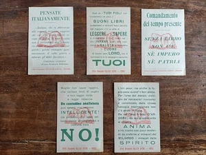 serie cartoline PENSATE ITALIANAMENTE  UFF. PROPAGANDA VALLECCHI EDITORE FIRENZE - Foto 1 di 12