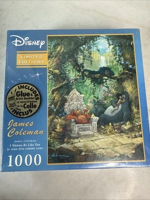 Rompecabezas de 1000 piezas serie de artistas de Disney James Coleman Jungle Book Be Like You NUEVO Foto 1 de 4