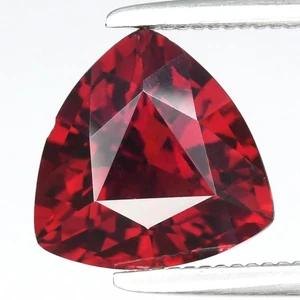 💎 2.22ct VS Trillion Natural Orangish Red Zircon - Unheated, Rare Tanzania Gem - Picture 1 of 4