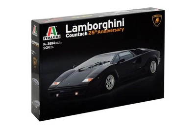 1:24 ITALERI Lamborghini Countach 25Th Anniversary 1989 Kit IT3684 - Immagine 1 di 2