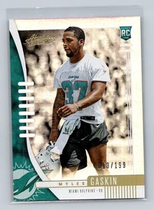 2019 Panini Absolute #169 Myles Gaskin #/199 - Picture 1 of 2