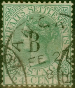 Bangkok 1882 24c Green SG9 Fine Used - Picture 1 of 1