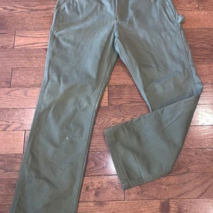 Carhartt Men's Relaxed Fit Washed Twill Dungaree Work Pants Army Green B324-ARG - Picture 1 of 9