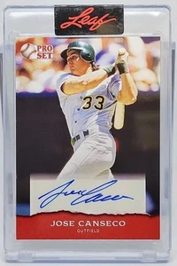 2022 Leaf Pro Set Sports JOSE CANSECO RED AUTO Autograph SIGNED HR BASH BROTHERS - Picture 1 of 7