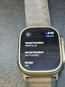 Apple Watch Ultra 2 49mm titanium Cellular W Band. Works Great, Fast Shipping. - Photo 1 sur 4