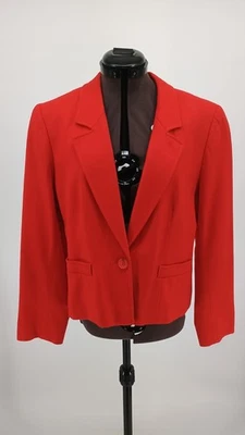 Blazer Pendleton rojo vintage 100 % lana virgen para mujer Foto 1 de 4