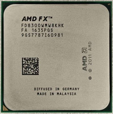 AMD FX-8300 3.3 GHz Eight-Core 8M FD8300WMW8KHK Processor Socket AM3+ CPU 95W - Image 1 of 4