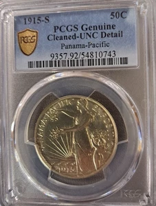 1915-S Panama-Pacific Exposition Commem Half Dollar PCGS Unc Details Price Drop - Picture 1 of 18
