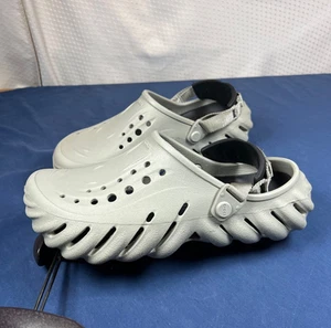 Zoccolo Crocs Eco Donna 10 Uomo 8 Atmosfera Grigio Croslite Comfort Cuscino Spiaggia - Foto 1 di 15