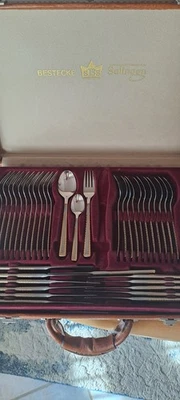 SBS Solingen Besteck Set 70 Teile, Dekorvergoldet, Modell 4520"BERLIN" - Bild 1 von 4