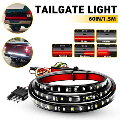Tira de luz LED trasera señal de giro DRL luz de freno para camioneta Dodge Ram 60" Foto 1 de 4