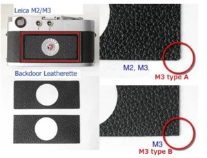 Camera Replacement Skin Leather w/VIDEO ins【Leica back panel window】From Japan - Picture 1 of 3
