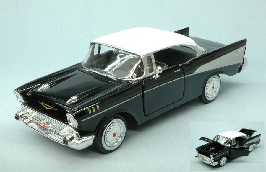 Modellino auto americane scala 1:24 CHEVY BEL AIR diecast modellismo automodelli - Immagine 1 di 1