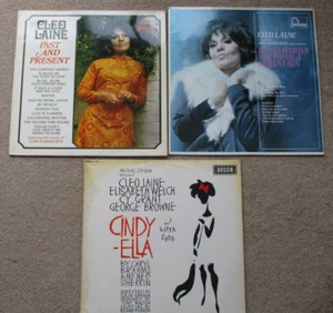 Cleo Laine. 3 x vinyl albums. Cindy Ella / On Top of a Mountain / Past & Present - Picture 1 of 2