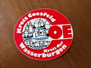 KREIS COESFELD der WASSERBURGEN Sticker/Aufkleber/Decal Germany/Deutschland - Bild 1 von 3