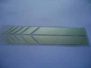 CAR Body fender Two Side Rear View Mirror DECAL STICKER Stripe Reflective silver - Picture 1 of 4
