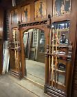 Antique pool cue rack from Bates McGowan mansion in Indianapolis.