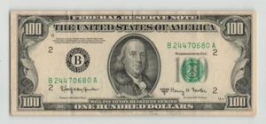 USA UNITED STATES $100 Dollars 1950 E, Federal Reserve, Fr. 2162-B New York. B5 - Picture 1 of 2