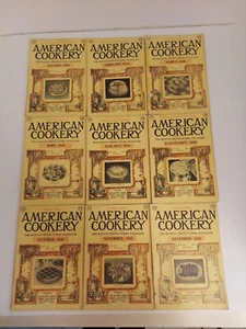 Lot of 9 Antique American Cookery Magazine 1936 Vintage Boston Cooking School - Picture 1 of 18