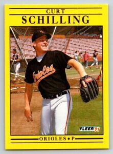 1991 Fleer #491a Curt Schilling