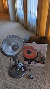 optimus dish heater with remote in the original box for parts only not working