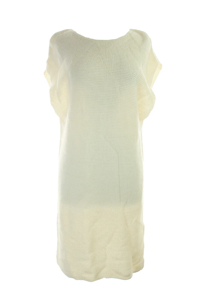 Studio M  Ivory Sleeveless Side-Slit Long Sweater XL - Image 1 of 3