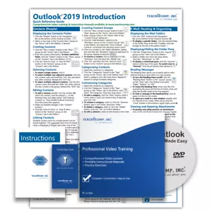 Curso tutorial de capacitación de lujo Microsoft Outlook 2019 y guía de referencia rápida - Imagen 1 de 4