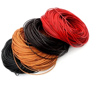 Genuine Leather Round Cord Thong Rope DIY Jewelry Necklace Making 1-5mm String - Picture 1 of 10